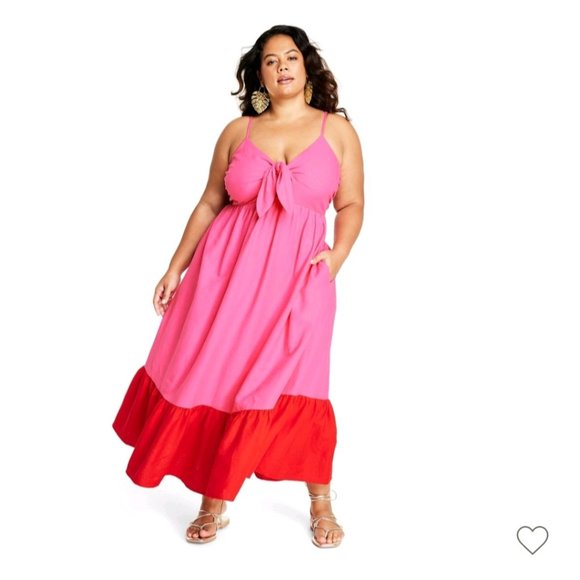 Sleeveless tie-front midi dress - tabitha brown for Target - Picture 1 of 1